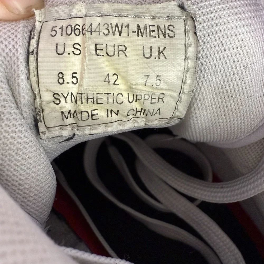 Levi's White High Top Sneakers‎ Size 8.5 Men's Shoes Preowned